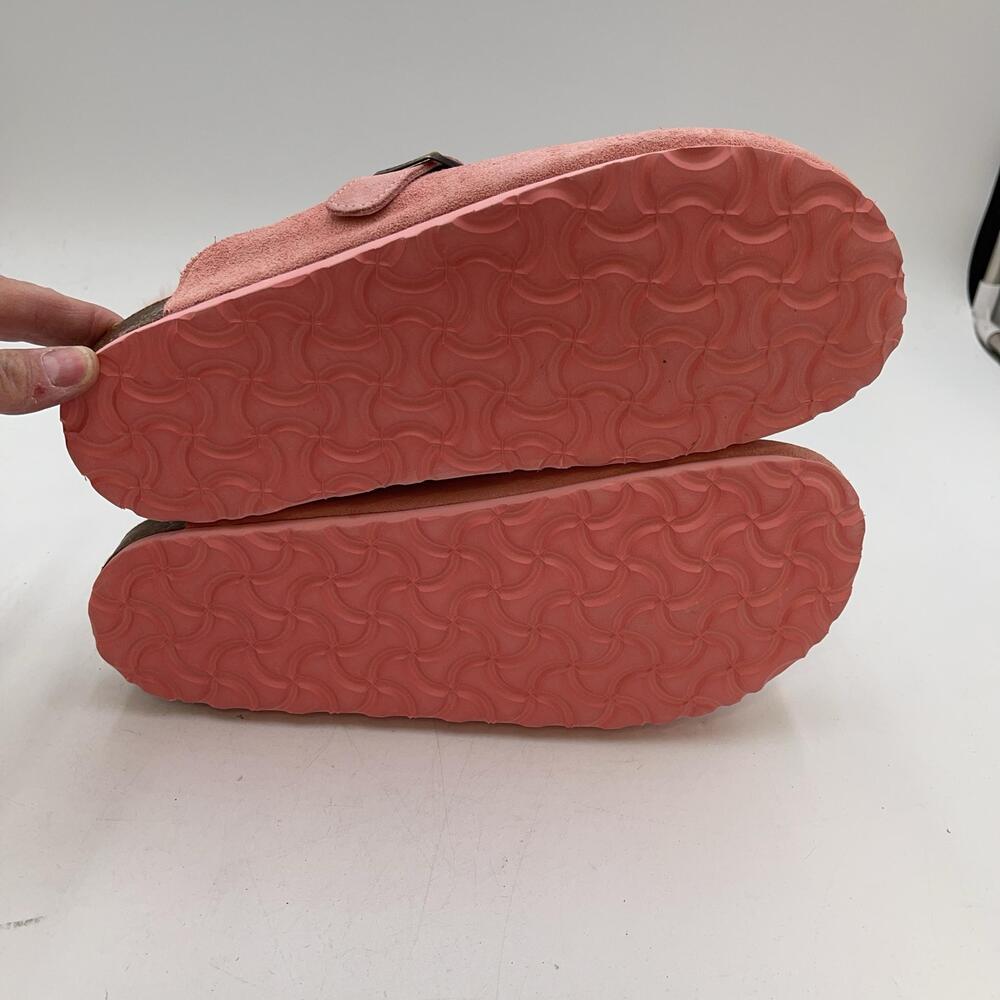 Casjwear SKELLY FUR CLOGS PINK Buckle Slip On Comfort Size 10 Limited Edition - Picture 7 of 9